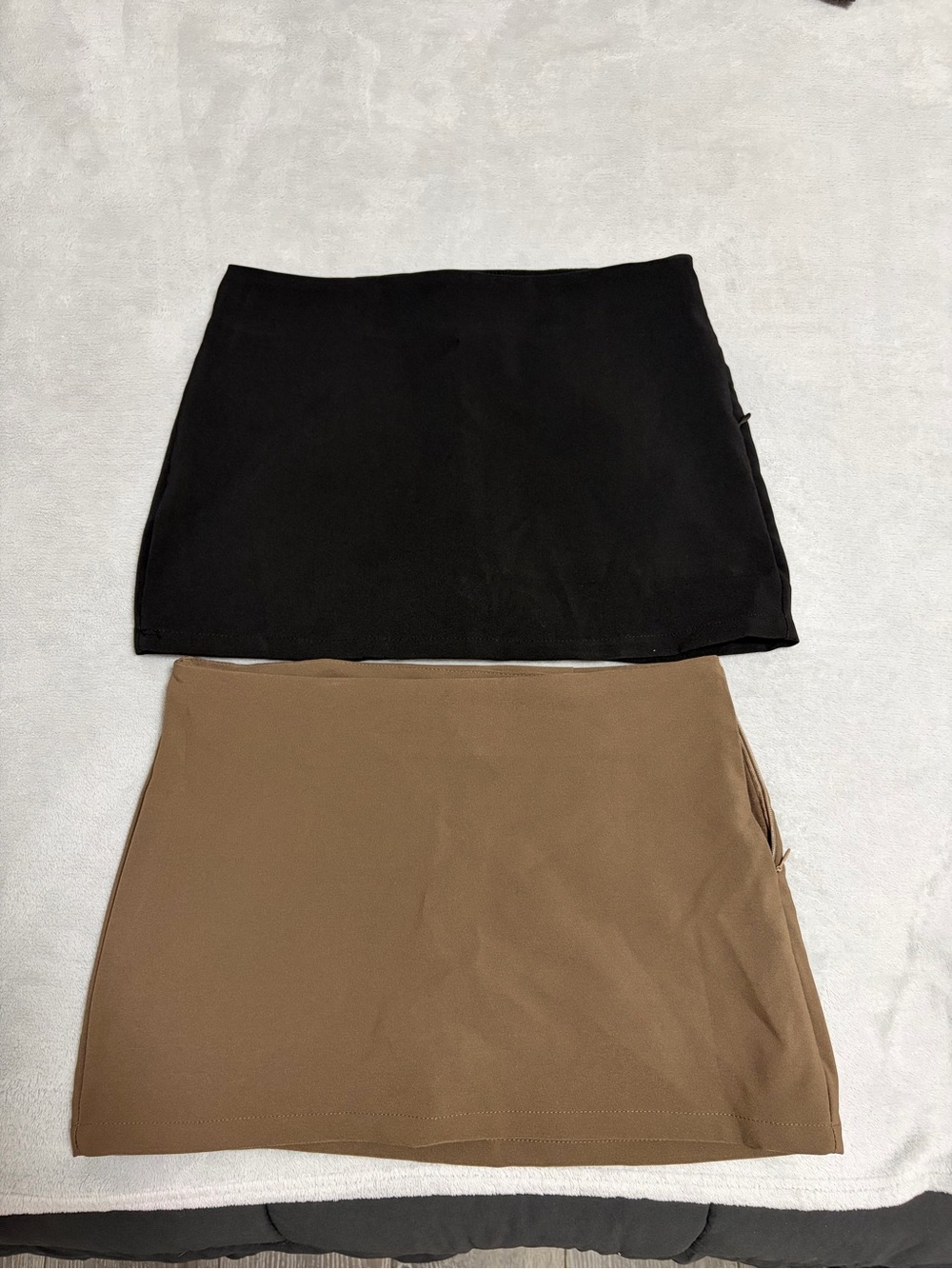 Classic Mini Skirt - Black and Brown